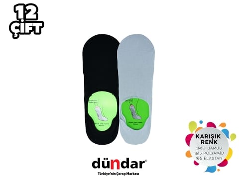 Kokulu Dikişsiz Bambu Erkek Babet Çorap Dündar 5541 - 2