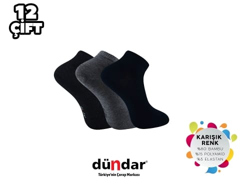 Dündar Çorap Antibakteriyel Dikişsiz Erkek Patik Çorap Dündar 4605 - Görsel 3