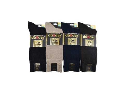 Dikişsiz Antibakteriyel Yıkamalı Kaşmir Çorap Seti Dündar 4223 - 2