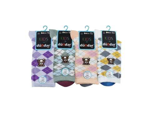 Dikişsiz Yıkamalı Pamuklu Çorap 12'li Dündar 8252 - 2