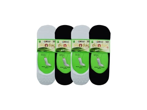 Dikişsiz Antibakteriyel Bambu Çorap Seti Dündar 0669 - Düz Beyaz