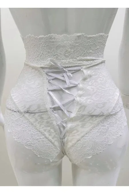 Ekru Dantelli Tek Parça Body Sistina 1012 - Ekru