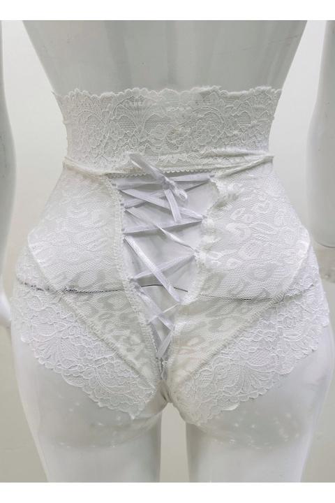 Ekru Dantelli Tek Parça Body Sistina 1012
