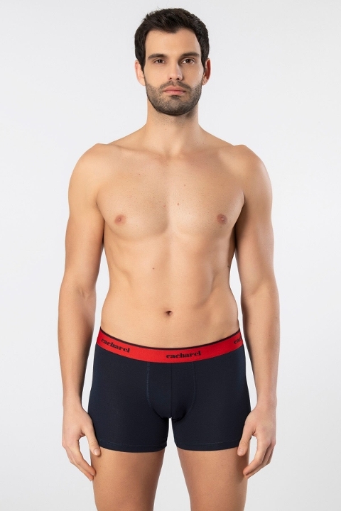 Pamuklu 3'lü Desenli Boxer Cacharel 1339 - Lacivert 2