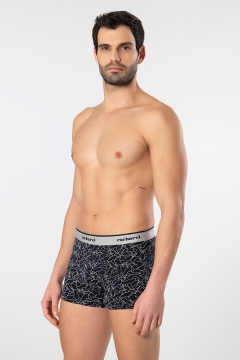 Cacharel Geniş Lastikli Desenli Likralı Boxer Cacharel 1339 - Görsel 2