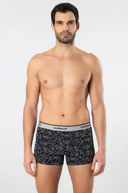 Cacharel Geniş Lastikli Desenli Likralı Boxer Cacharel 1339 - Görsel 3