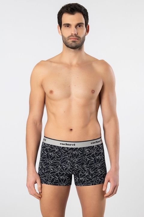 Cacharel Geniş Lastikli Desenli Likralı Boxer Cacharel 1339 - Görsel 3