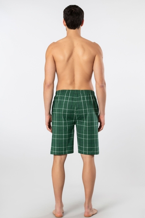 Pamuklu Rahat Cepli Bermuda Alt Cacharel 2241 - Yeşil 1