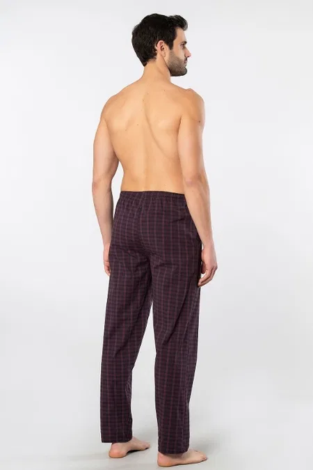 Pamuklu Elastan Bordo Erkek Pijama Alt Cacharel 2240 - Bordo 1