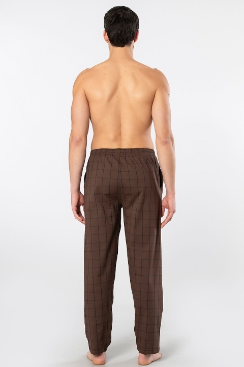 Pamuklu Elastan Tek Alt Kahverengi Pijama Cacharel 2240 - Kahve 1