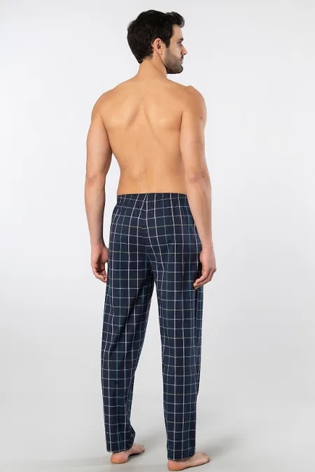 Lastikli Dokuma Pijama Altı Pamuklu Elastan Cacharel 2240 - Lacivert 8