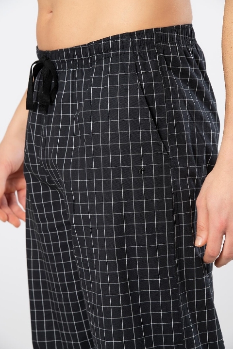 Pamuklu Esnek Yapı Siyah Pijama Altı Cacharel 2240 - Siyah 2