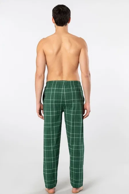 Pamuklu Cepli Erkek Pijama Altı Lila Cacharel 2240 - Yeşil 1