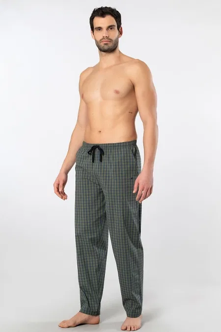 Pamuklu Esnek Tek Alt Pijama Cacharel 2240 - Yeşil 3