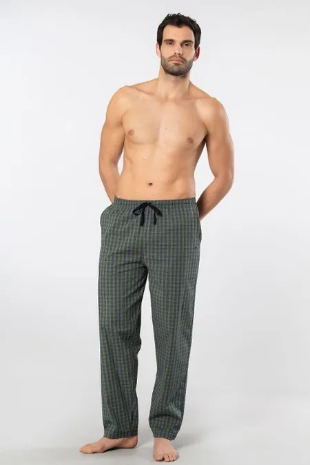 Pamuklu Esnek Tek Alt Pijama Cacharel 2240 - Yeşil 3