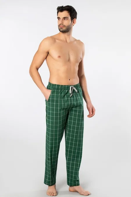 Pamuklu Esnek Erkek Pijama Altı Cacharel 2240 - Yeşil 4