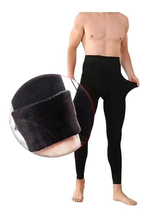 Peluş İç Yüzeyli Termal Tayt Erkek Pera Fitol 8024 - Siyah