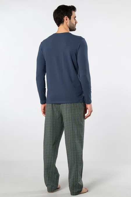 Uzun Kollu Poplin Pijama Takımı Cacharel 2239 - Yeşil 3
