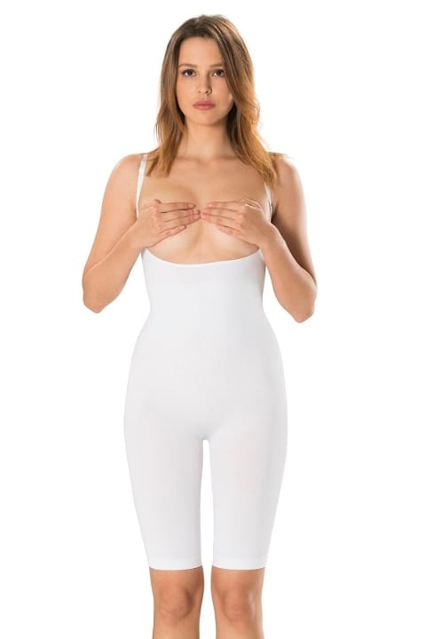 Kademeli Kompresyon Dikişsiz Body Kadın Korse FormActive 1065 - Beyaz