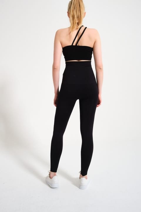 Ultra Yüksek Bel Korse Tayt Bel ve Karın Destekli FormActive 1450 - Siyah