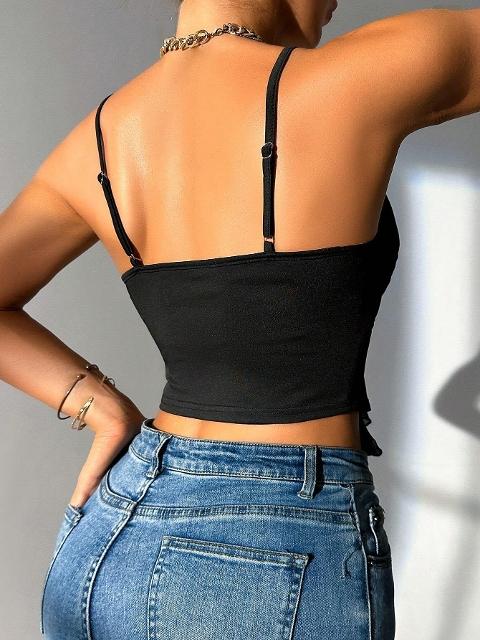 İnce Askılı Fırfırlı Büstiyer Jartiyer Takım Ruselin 5089 - 2