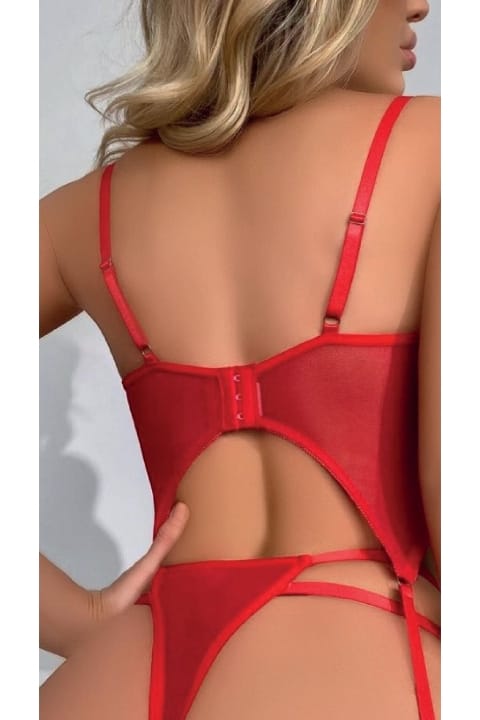 İzabel Kırmızı Dantel Detaylı Jartiyer İzabel 12002 - Görsel 2