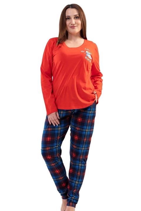 Penye Kumaşlı Mor Kadın Pijama Takımı Vienetta 201093