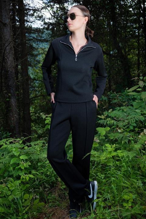 Uzun Kollu Polyester Pijama Takımı Somon Renk Vienetta 405114