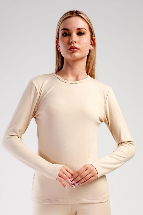 Vienetta Uzun Kollu Thermal Kadın Tişört Fuşya Nefes Alan Dayanıklı Vienetta 409008 - Görsel 2