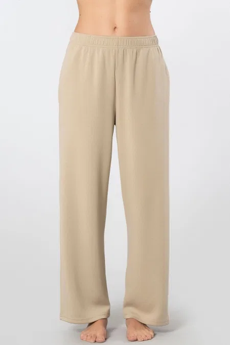 Boru Paça Kadın Cepli Eşofman Altı Viskon Polyester Türen 3615