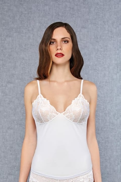 Dantelli İnce Askılı Atlet Micromodal Elastan Doreanse 9382