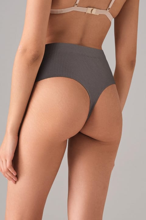Fitilli Yüksek Bel Tanga String Doreanse 6125 - Siyah