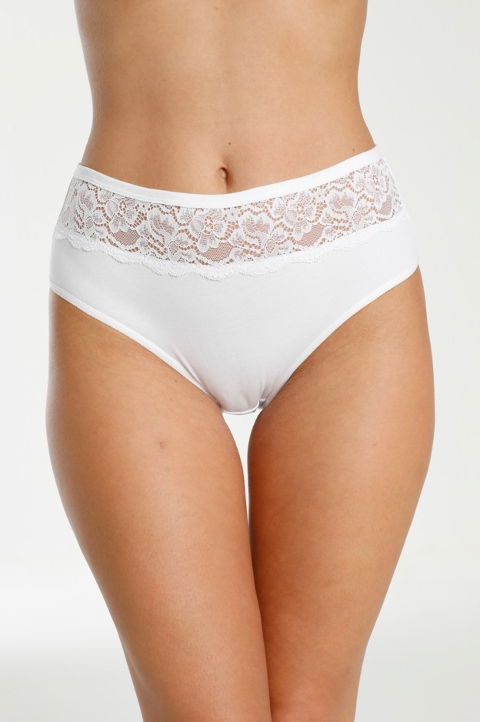 Dantelli Yüksek Bel Külot Mor Öztaş 21007