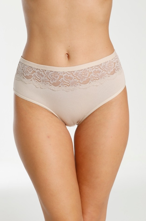 Dantelli Yüksek Bel Külot Mor Öztaş 21007 - Görsel