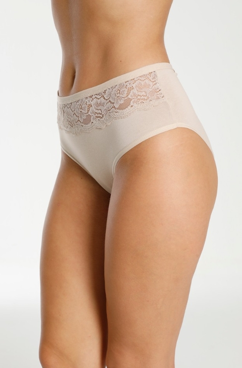 Dantelli Yüksek Bel Külot Mor Öztaş 21007 - Görsel