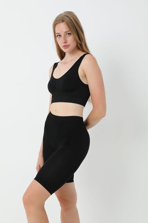 Kalın Askılı Toparlayıcı Büstiyer FormActive 1085 - Siyah