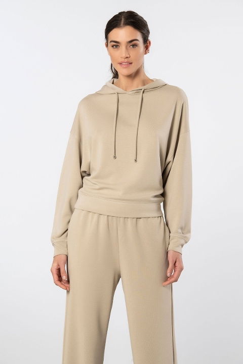 Viskon Polyester Elastan Kapüşonlu Eşofman Takımı Türen 3608 - 2