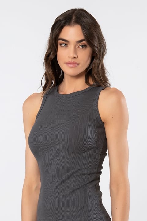 Pamuklu Ribana Kolsuz Kadın Atlet Türen 3407 - 2