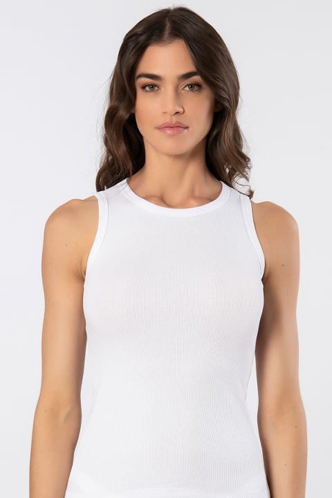 Pamuklu Elastan Kolsuz Kadın Atlet Türen 3407