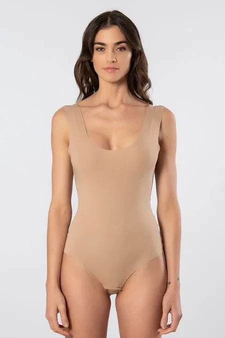 Pamuklu Nefes Alan Çıtçıtlı Kadın Body Türen 905 - Cappuccino