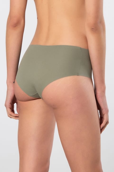 Yüksek Bel Lazer Kesim Pamuklu Külot Türen 910 - Yeşil