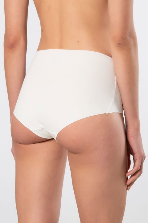 Dikişsiz Lazer Kesim Yüksek Bel Kadın Külot Türen 911 - Ekru