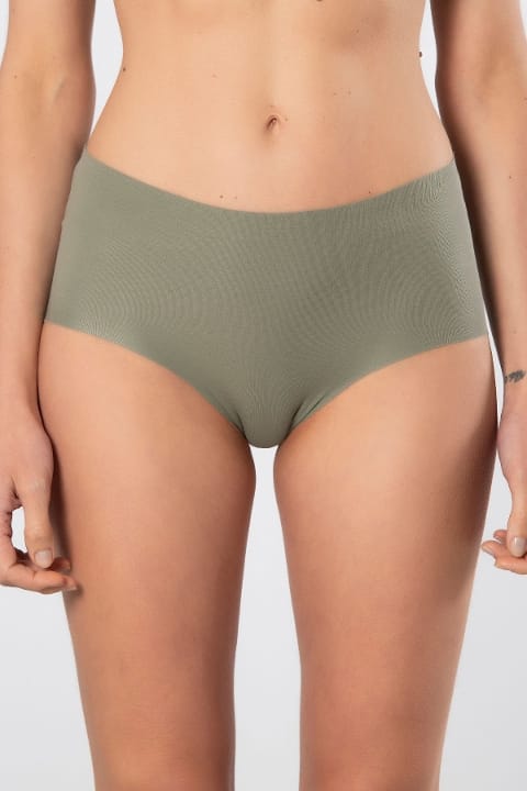 Yüksek Bel Lazer Kesim Pamuklu Kadın Külot Lila Türen 911 - Yeşil