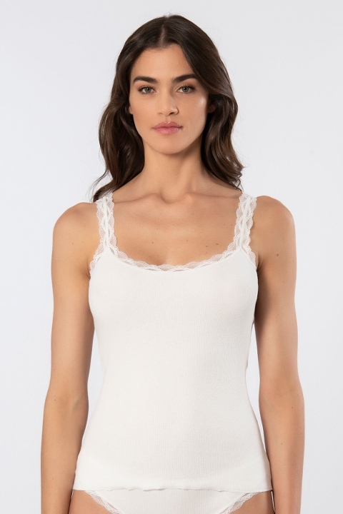 Dantelli İp Askılı Kadın Atlet Pamuklu Türen 926