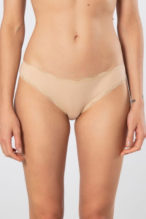 Dantelli Yüksek Bel Likralı Bikini Kadın Külot Türen 928 - 2