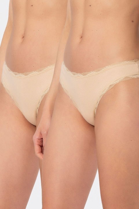 Yüksek Bel Destekli Kadın String Külot Siyah Türen 927