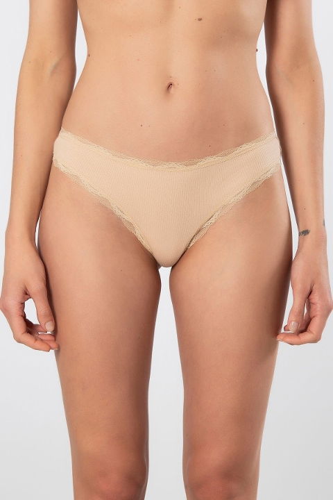 Yüksek Bel Destekli Kadın String Külot Siyah Türen 927 - 2