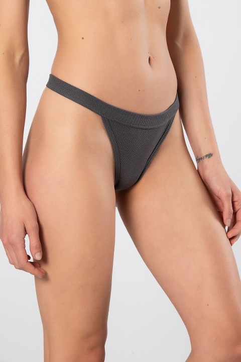 Ribana Yüksek Bel String Külot Türen 930 - Antrasit