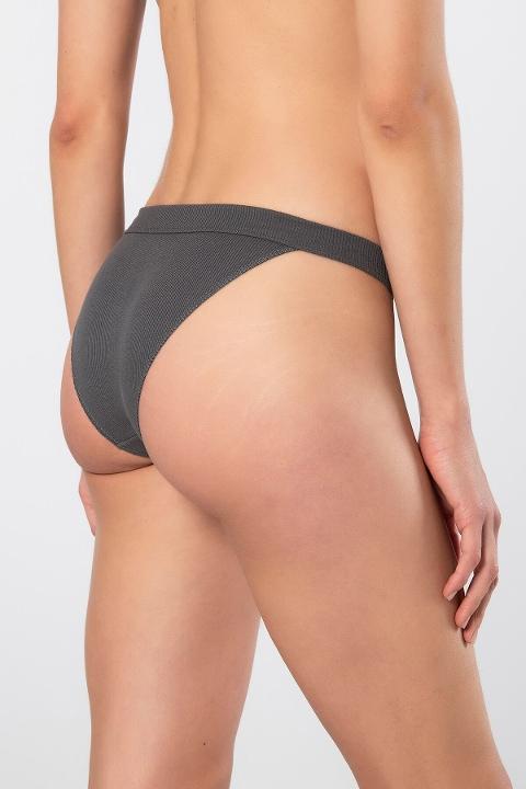 Yüksek Bel Pamuklu Likralı Kadın Külot 2li Türen 931 - Antrasit