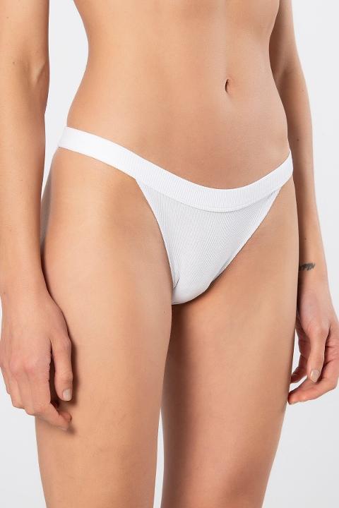 Yüksek Bel Pamuklu Likralı Kadın Külot  Türen 931 - Beyaz